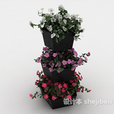 室外观赏性植物3d模型下载