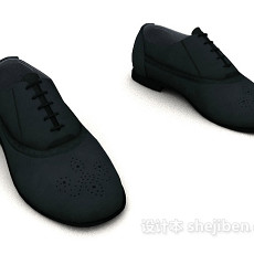 男士休闲皮鞋3d模型下载