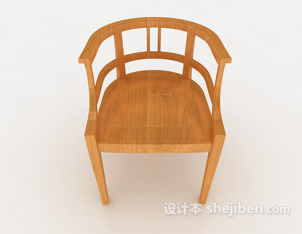 中式风格新中式扶手椅3d模型下载