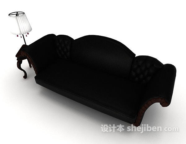 欧式风格欧式高档皮质沙发3d模型下载