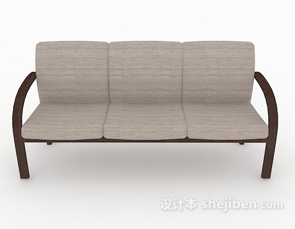 现代风格现代简约式沙发3d模型下载