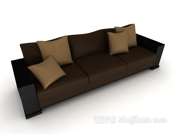 免费居家多人沙发3d模型下载