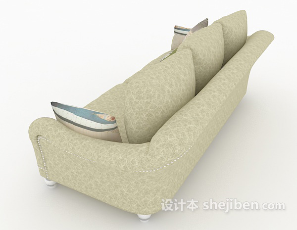 设计本多人家居沙发3d模型下载