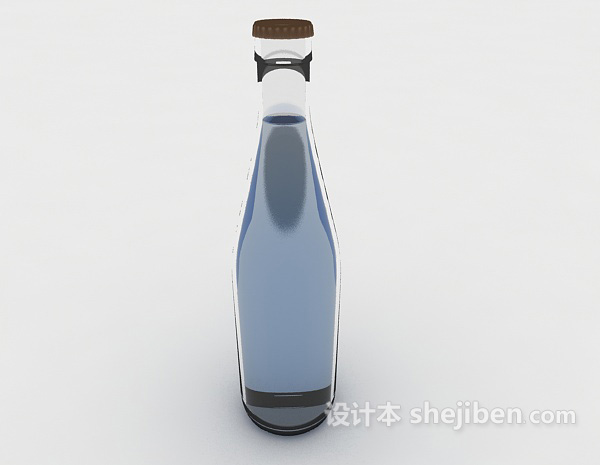 设计本饮料瓶3d模型下载
