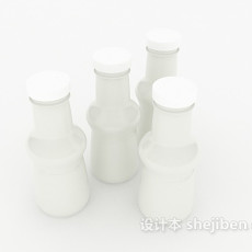 酸奶瓶3d模型下载