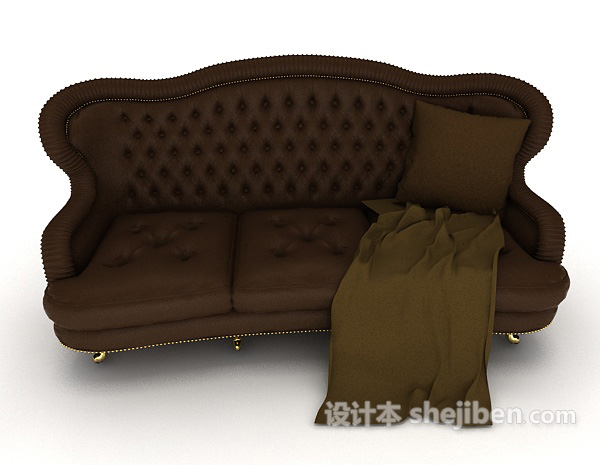 欧式风格欧式家居高档沙发3d模型下载