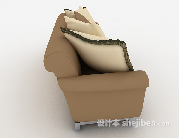 设计本常见现代家居沙发3d模型下载