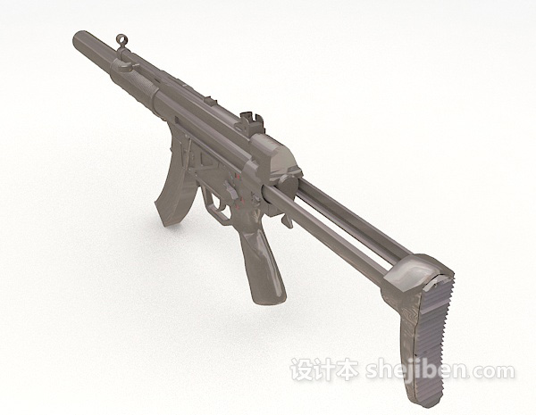 设计本冲锋枪武器3d模型下载
