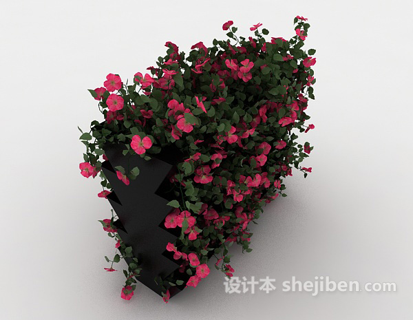 设计本室内植物装饰3d模型下载