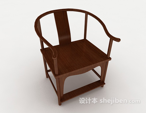 免费传统中式家居椅3d模型下载