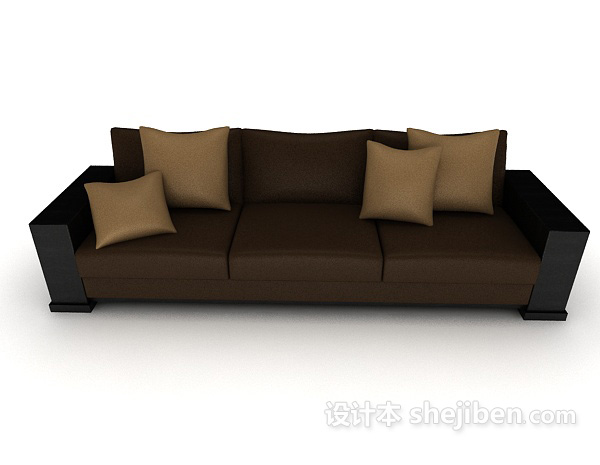 现代风格居家多人沙发3d模型下载