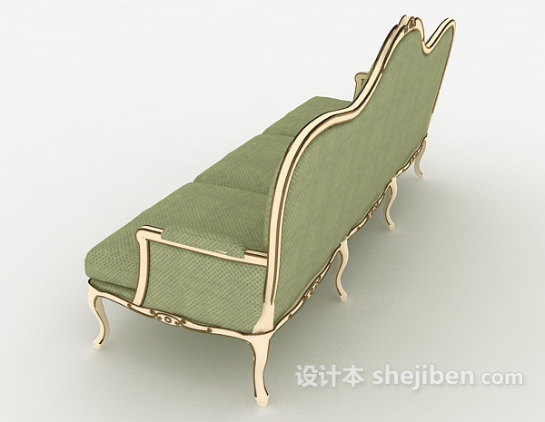 设计本清新欧式三人沙发3d模型下载