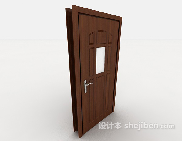 设计本简单房门结构3d模型下载