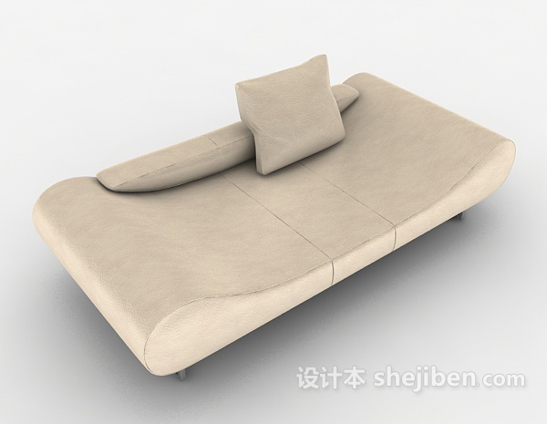 简约单人躺椅沙发3d模型下载