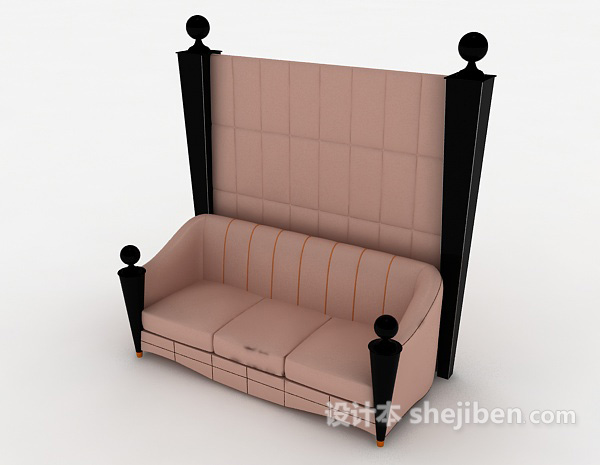 免费新古典多人沙发3d模型下载