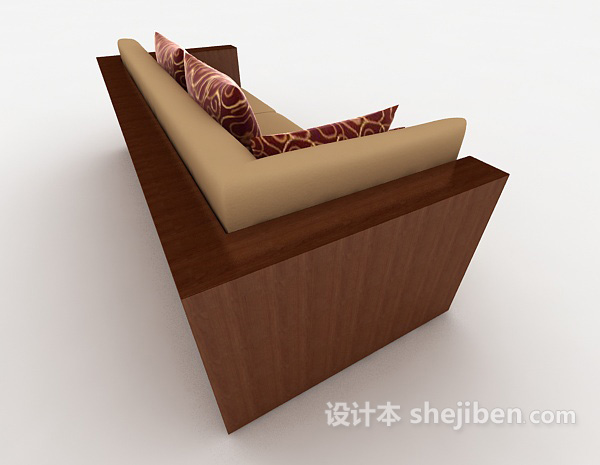 设计本新中式家居多人沙发3d模型下载