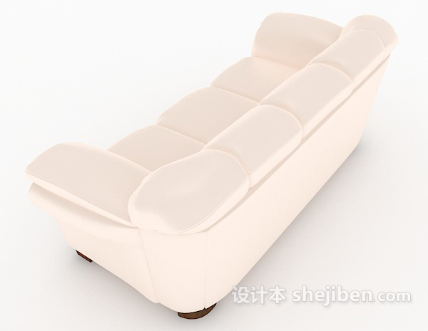 设计本粉色家居沙发3d模型下载