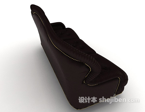 设计本豪华欧式三人沙发3d模型下载