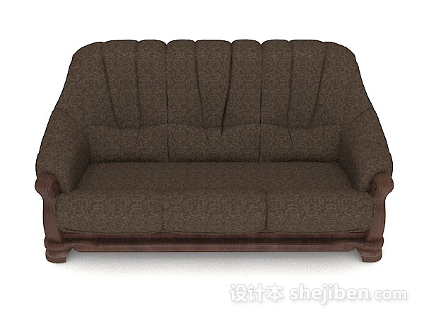 欧式风格高档欧式多人沙发3d模型下载
