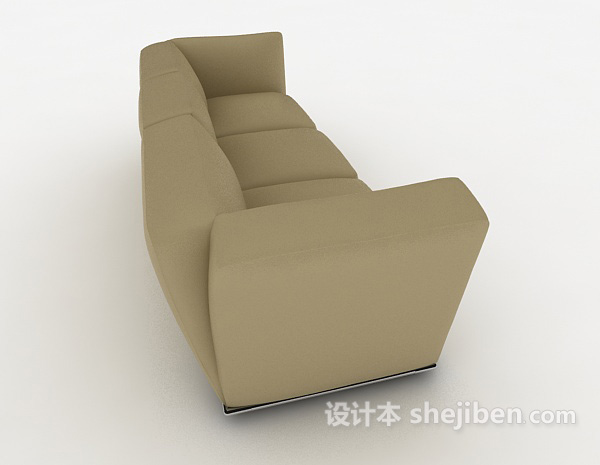 设计本现代休闲多人沙发3d模型下载