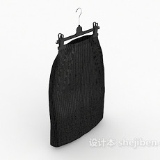 黑色短裙3d模型下载