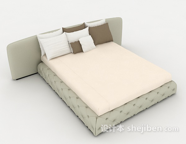 现代风格沙发床垫3d模型下载