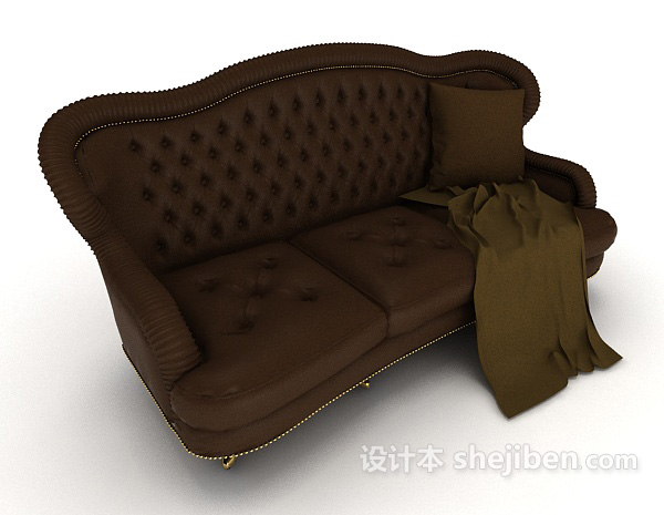 免费欧式家居高档沙发3d模型下载