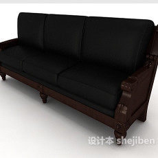 传统简约欧式沙发3d模型下载