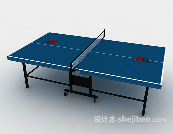 设计本乒乓球台桌3d模型下载