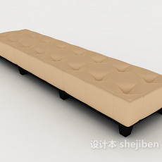 现代风格沙发长凳3d模型下载