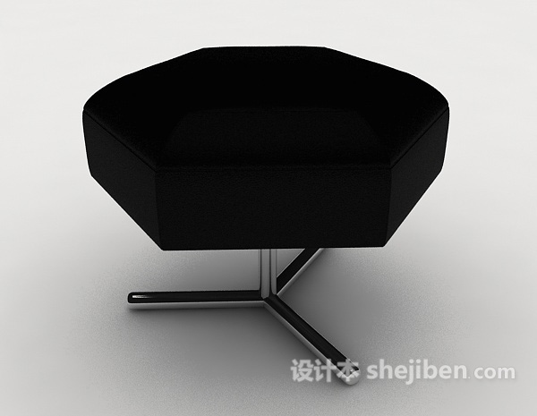 现代风格黑色休闲个性椅子3d模型下载