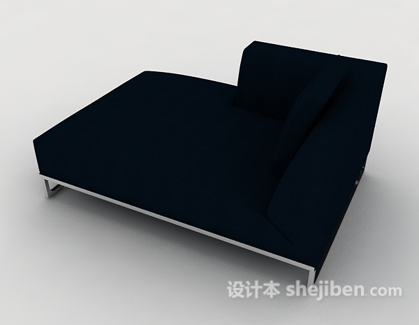 免费深色休闲单人沙发3d模型下载