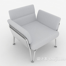现代简约白色椅子3d模型下载