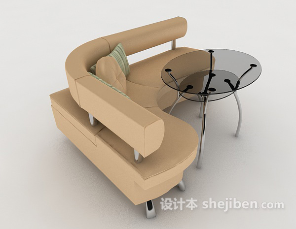 免费现代家居简单沙发3d模型下载