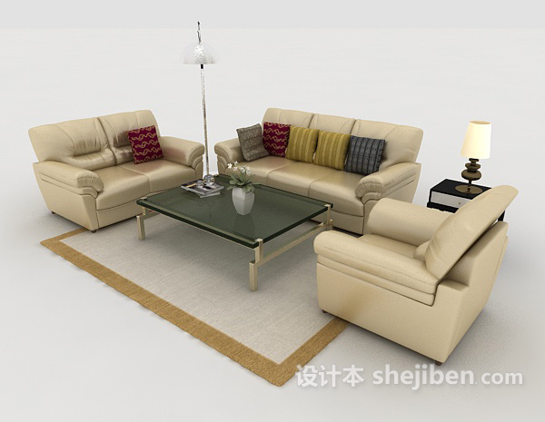 现代风格居家组合沙发