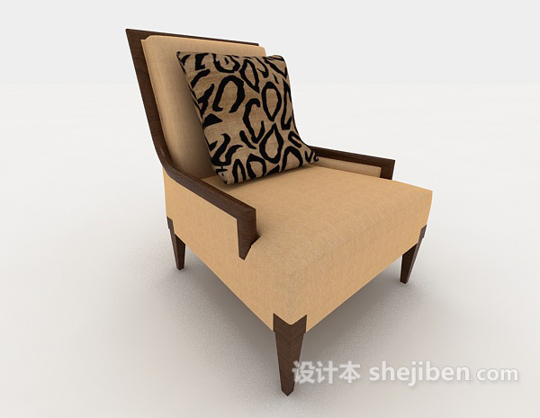 免费简单现代家居沙发3d模型下载
