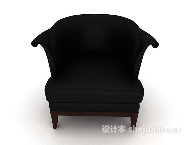 现代风格简约现代风格单人沙发3d模型下载