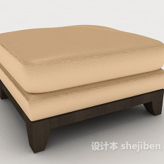 新中式简单沙发凳3d模型下载