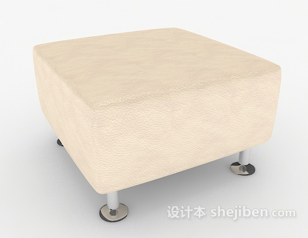 简单居家沙发凳3d模型下载