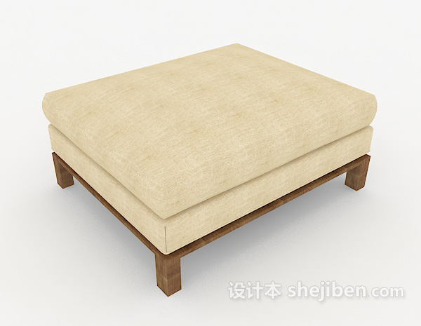 现代简约沙发凳3d模型下载