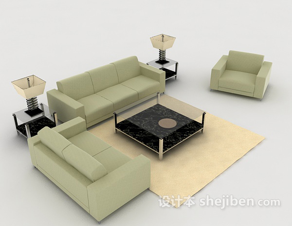 现代风格简单组合沙发