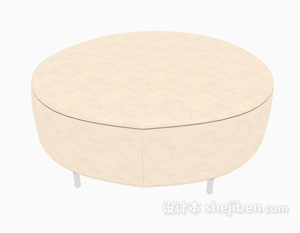 现代风格简单沙发凳3d模型下载