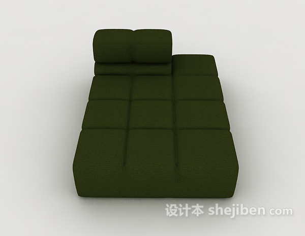 现代风格绿色懒人沙发3d模型下载
