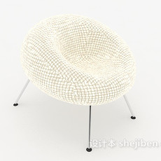 白色个性椅子3d模型下载