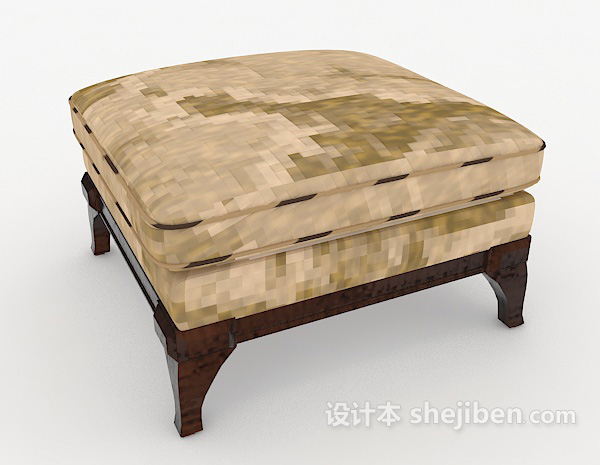 设计本现代个性沙发凳3d模型下载