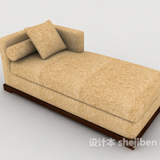 新中式躺椅沙发3d模型下载