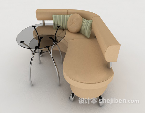 设计本现代家居简单沙发3d模型下载