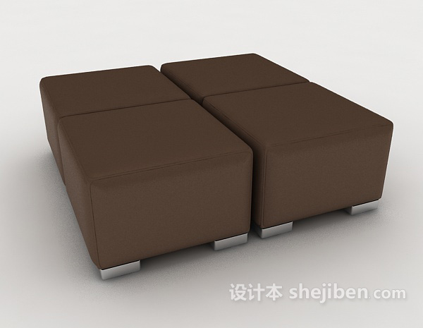 设计本组合沙发凳3d模型下载
