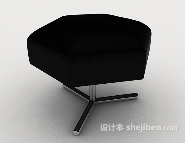 黑色休闲个性椅子3d模型下载