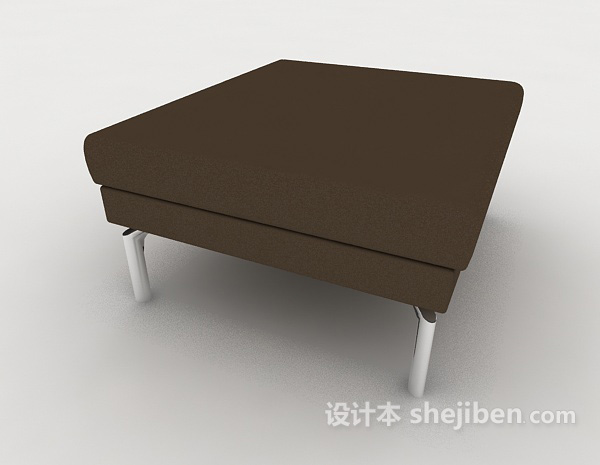 现代风格简约沙发凳3d模型下载